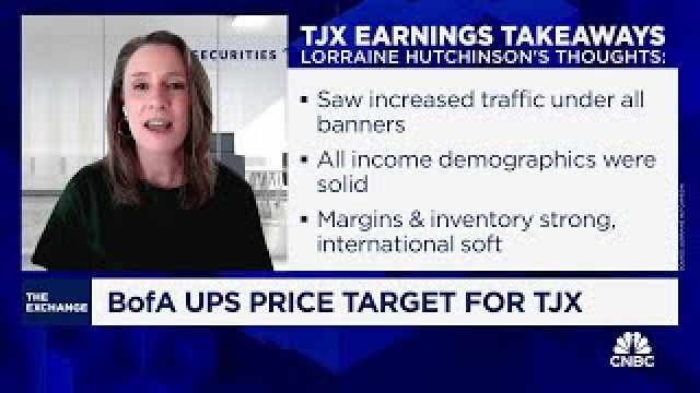 BofA's estimates 10% upside for TJX as younger consumers turn to value, says Lorraine Hutchinson