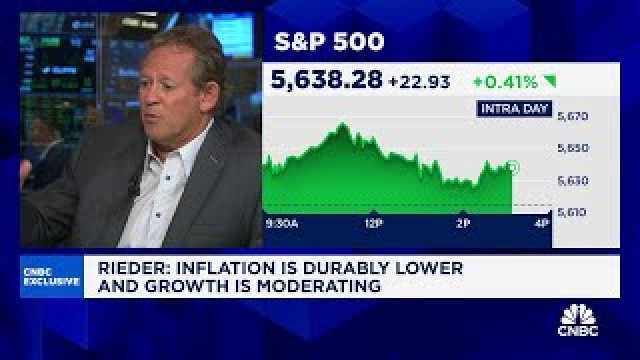 BlackRock's Rick Rieder: Inflation is durably lower and growth is moderating
