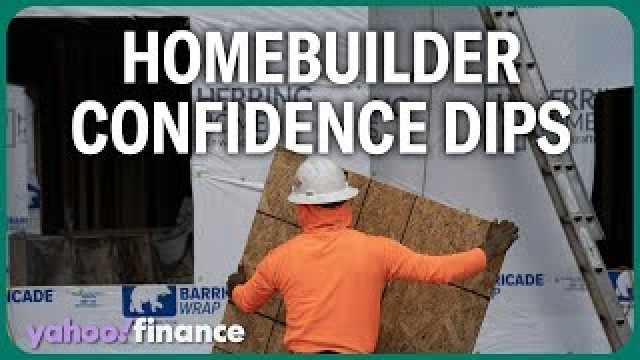 NAHB CEO talks rate pressures as homebuilder confidence dips
